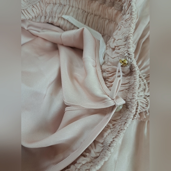 Tory Burch CORDED Silk SKIRT Iced Pink Size 8 - Picture 15 of 16